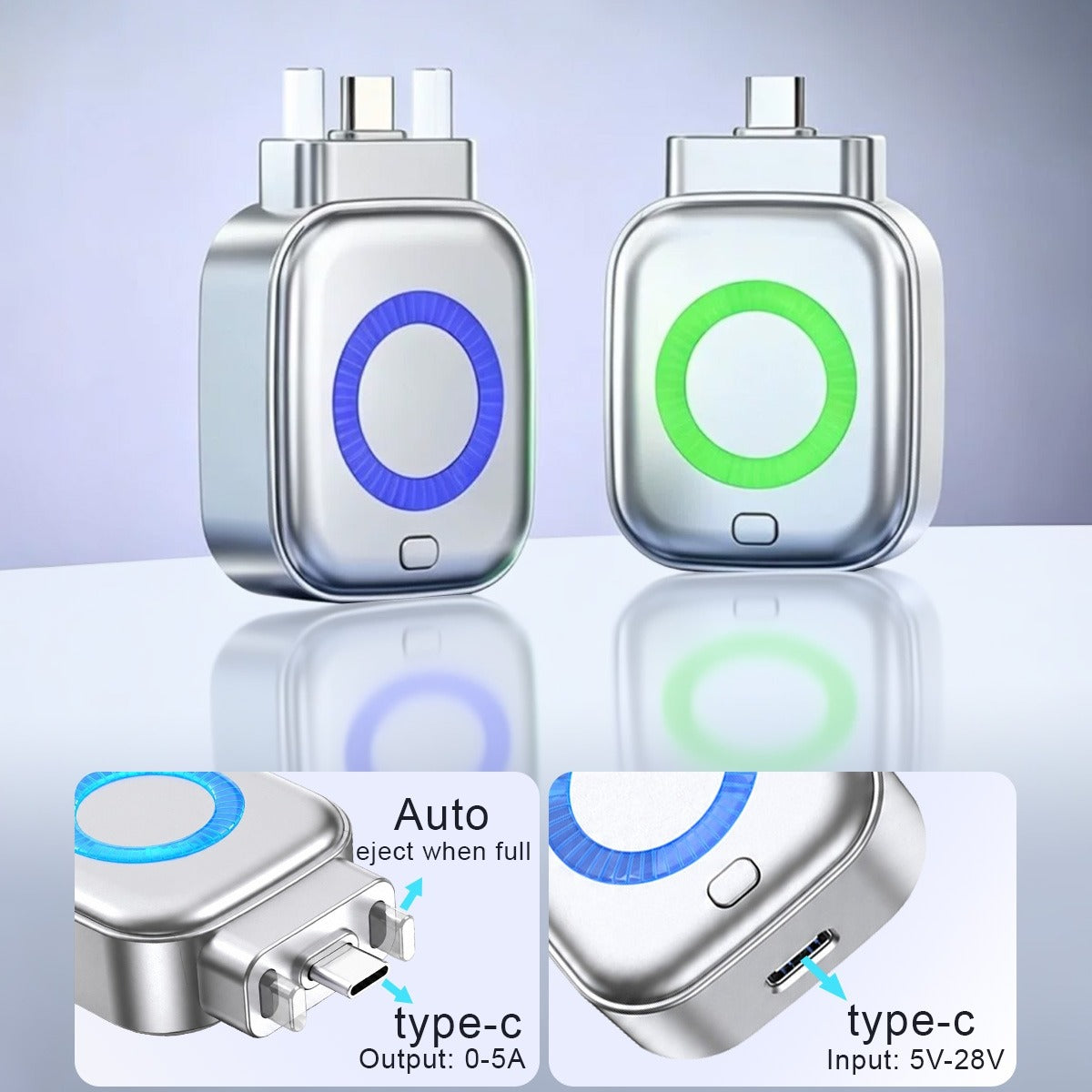 USB-C Auto Eject Charging Adapter | محول شحن USB-C بفصل تلقائي ذكي